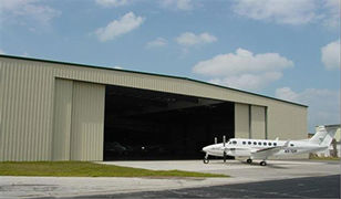 Sun Aviation Jet Center hangar & warehouse.